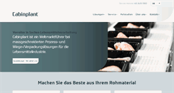 Desktop Screenshot of cabinplant.de