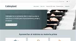 Desktop Screenshot of cabinplant.es